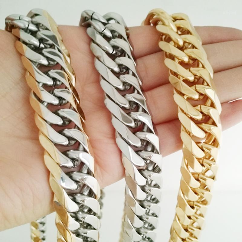 13/16mm Wide 316L Stainless Steel Curb Cuban Link Chain Necklace & Bracelet Christmas Gift 7-40inch1
13/16mm Wide 316L Stainless Steel Curb Cuban Link Chain Necklace & Bracelet Christmas Gift 7-40inch1