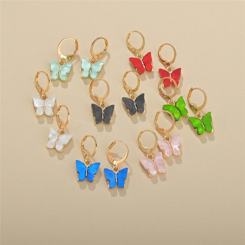 Fashion Cute Butterfly Women's Stud Earrings Acrylic Stud Earrings Animal Sweet Colorful Earring Girls Female Jewelry
Fashion Cute Butterfly Women's Stud Earrings Acrylic Stud Earrings Animal Sweet Colorful Earring Girls Female Jewelry