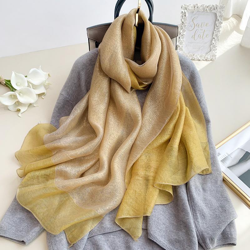 Women Silk Scarf Luxury Glitter Hijab Foulard Lady Solid Winter Scarves Thin Smooth Female Bufanda Wraps 2020 New 
Women Silk Scarf Luxury Glitter Hijab Foulard Lady Solid Winter Scarves Thin Smooth Female Bufanda Wraps 2020 New