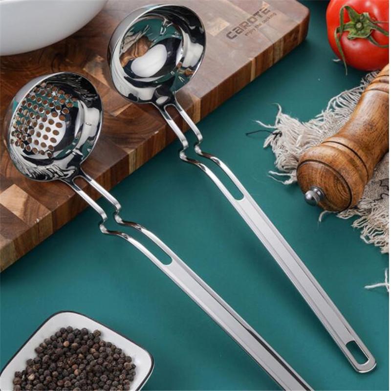 Curved Hanging Long Handle Soup Spoon Home Strainer Cooking Colander Kitchen Scoop Stainless Steel Ladle Tableware
Curved Hanging Long Handle Soup Spoon Home Strainer Cooking Colander Kitchen Scoop Stainless Steel Ladle Tableware