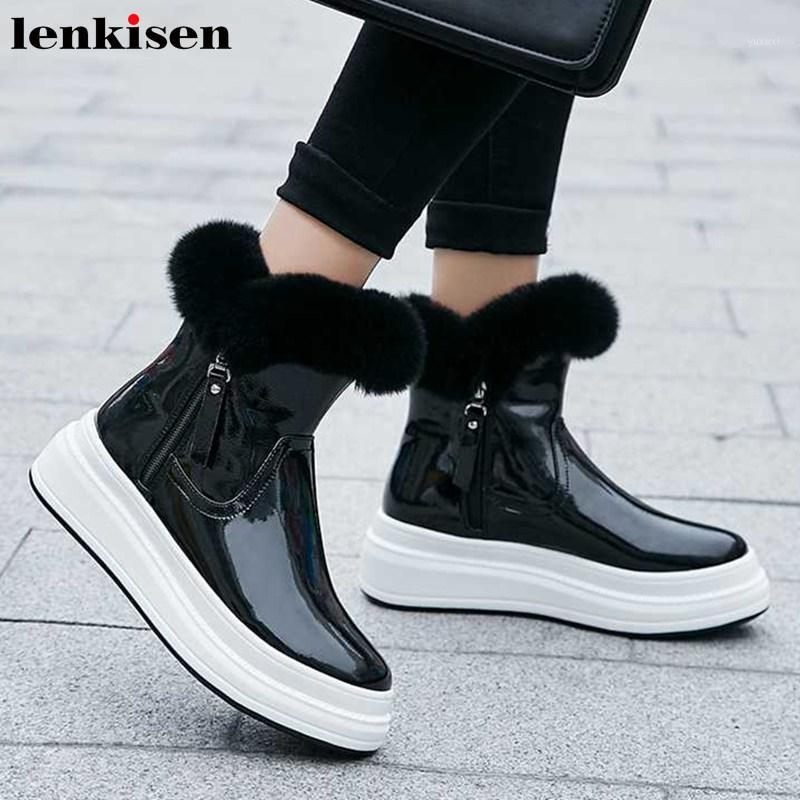 Lenkisen new keep warm fashion fur snow boots round toe high heels thick bottom side Zipper winter women ankle boots L161, Beige
Lenkisen new keep warm fashion fur snow boots round toe high heels thick bottom side Zipper winter women ankle boots L161, Beige