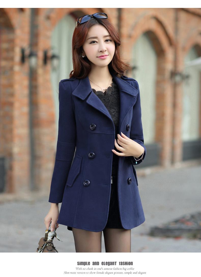 2020 autumn and winter women medium-long slim thickening woolen overcoat outerwear female, Black
2020 autumn and winter women medium-long slim thickening woolen overcoat outerwear female, Black