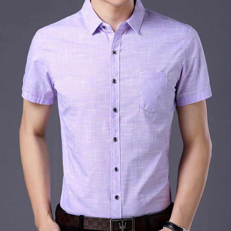 Brand Summer Men Shirts Short Sleeve Smart Casual Style Male Plaid Shirt Casual Camisa Breathable Pockets Tops, Kg-1
Brand Summer Men Shirts Short Sleeve Smart Casual Style Male Plaid Shirt Casual Camisa Breathable Pockets Tops, Kg-1