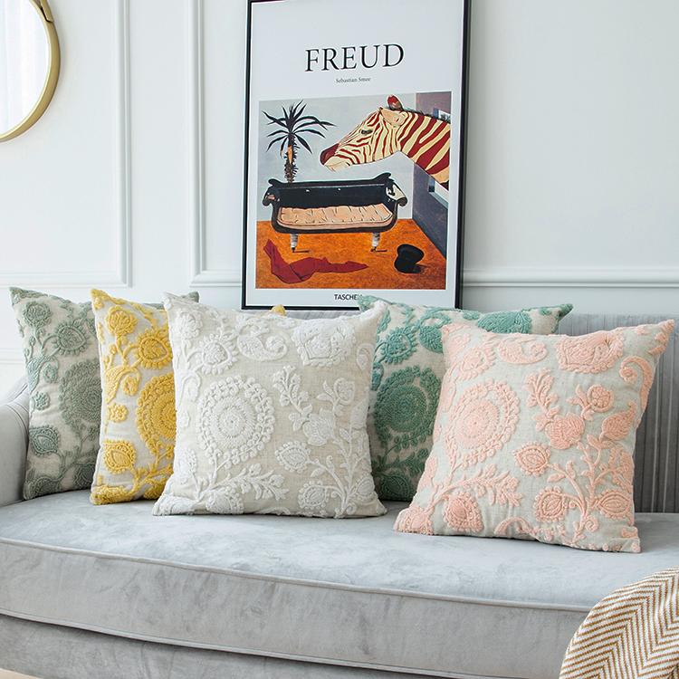 3D Embroidery Flowers Cushion Cover Linen Yellow Green Home Decor Pillow Cover Christmas Gift Sofa Throw Pillow Case 45X45CM, Light yellow
3D Embroidery Flowers Cushion Cover Linen Yellow Green Home Decor Pillow Cover Christmas Gift Sofa Throw Pillow Case 45X45CM, Light yellow