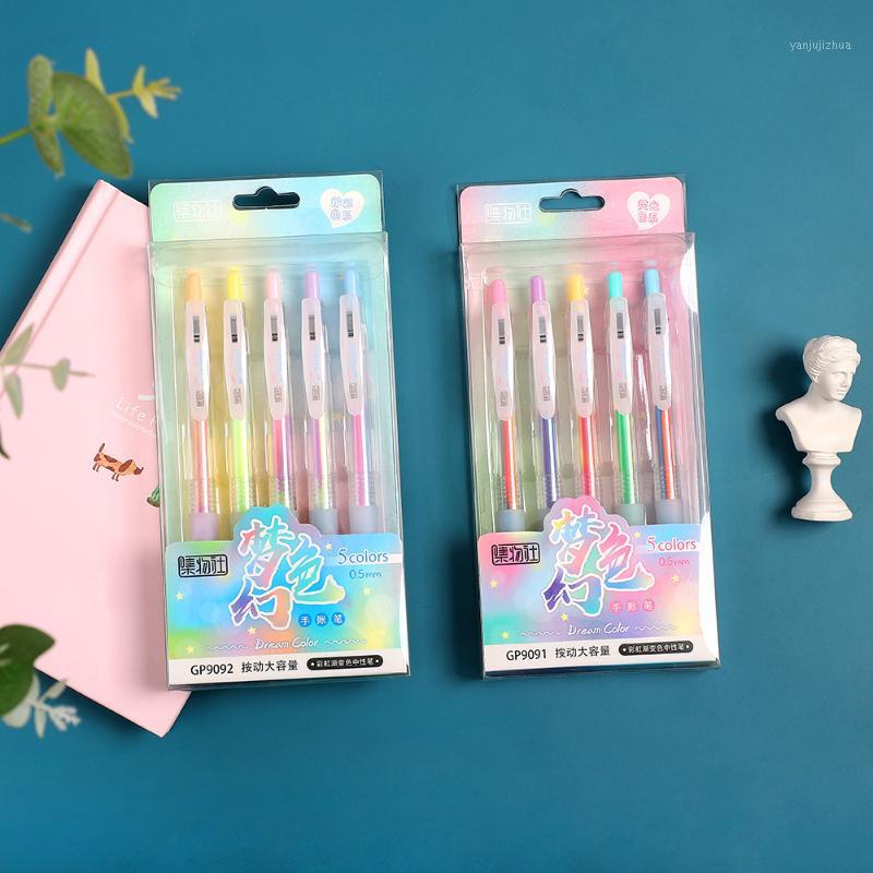 JIANWU 5pcs/set Dream colourful and large capacity gel pen cute student gift scrapbook planner Stationery support kawaii1 
JIANWU 5pcs/set Dream colourful and large capacity gel pen cute student gift scrapbook planner Stationery support kawaii1