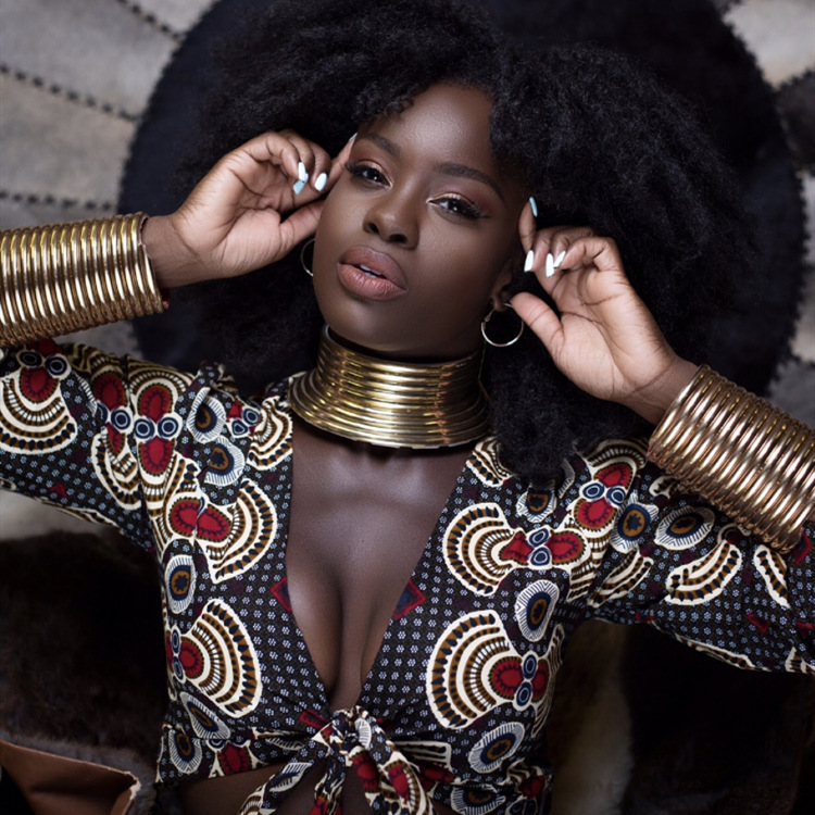 Liffly African Necklace Jewelry Sets Exaggerated Choker Necklace Two-hand Bracelet Ethiopian Women Wedding Party Set Jewelry J1202, Black
Liffly African Necklace Jewelry Sets Exaggerated Choker Necklace Two-hand Bracelet Ethiopian Women Wedding Party Set Jewelry J1202, Black
