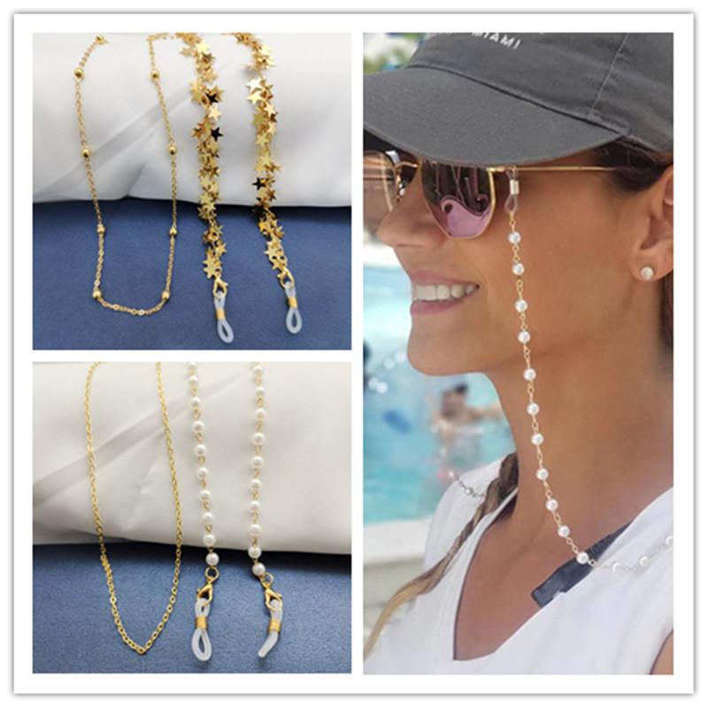 2021 Chic Luxury Crystal Pearl Beads Gold Color Glasses Chain Star Charm Mask Chain Holder lanyard accessories
2021 Chic Luxury Crystal Pearl Beads Gold Color Glasses Chain Star Charm Mask Chain Holder lanyard accessories