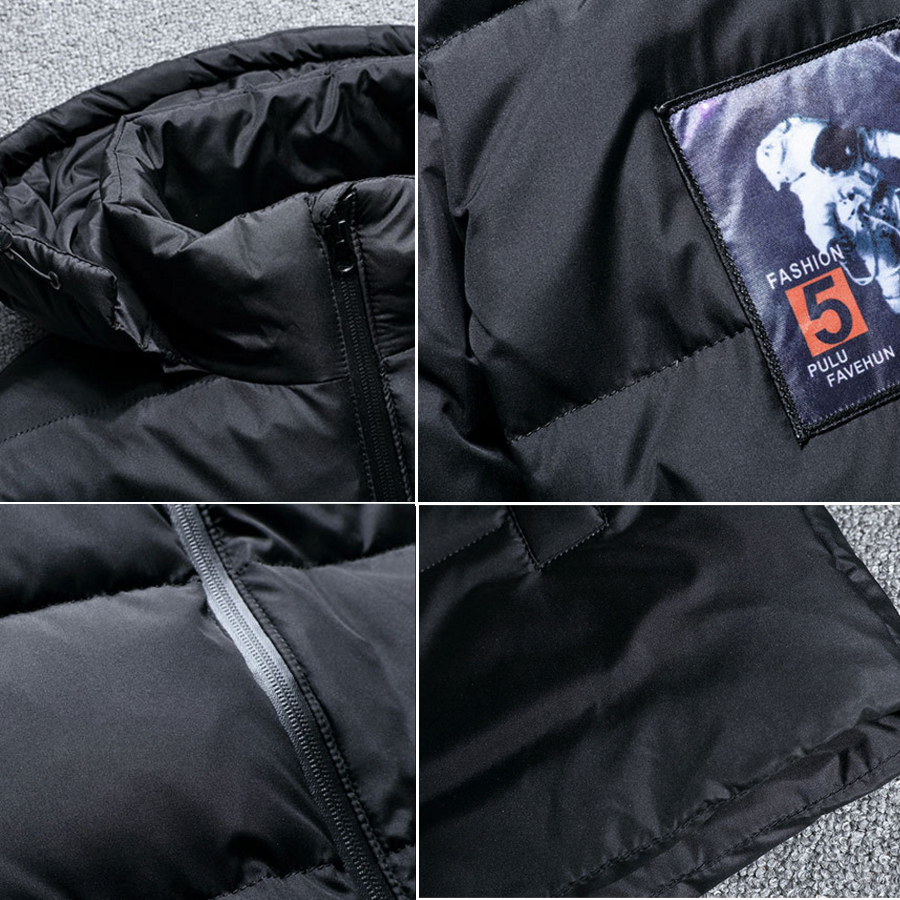 Holyrising jaqueta masculina men down jacket Men hooded down coat casaco masculino inverno Men Winter thin Duck Down18381 201128