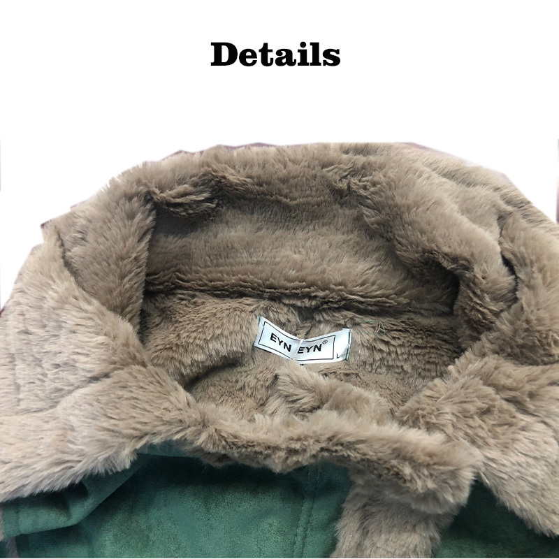 Winter Woolen Coats Women MidLong Jackets Casual Zipper Outerwear Deerskin Velvet Lamb Wool Thicken Cotton Tops Women 201102