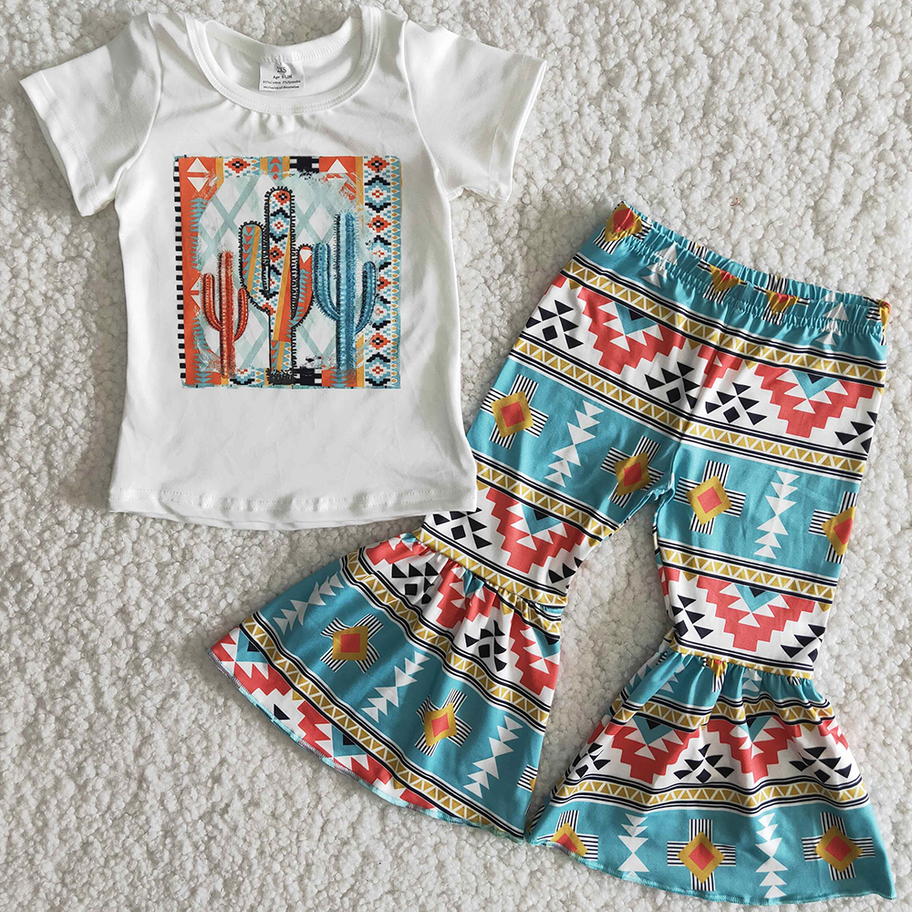 Hot Sale Kids Designer Clothes Girls Boutique Outfits Short Sleeve Shirt Top Wild Western Design Bell Bottom Pants Fashion Baby Girl Clothes, Multi
Hot Sale Kids Designer Clothes Girls Boutique Outfits Short Sleeve Shirt Top Wild Western Design Bell Bottom Pants Fashion Baby Girl Clothes, Multi