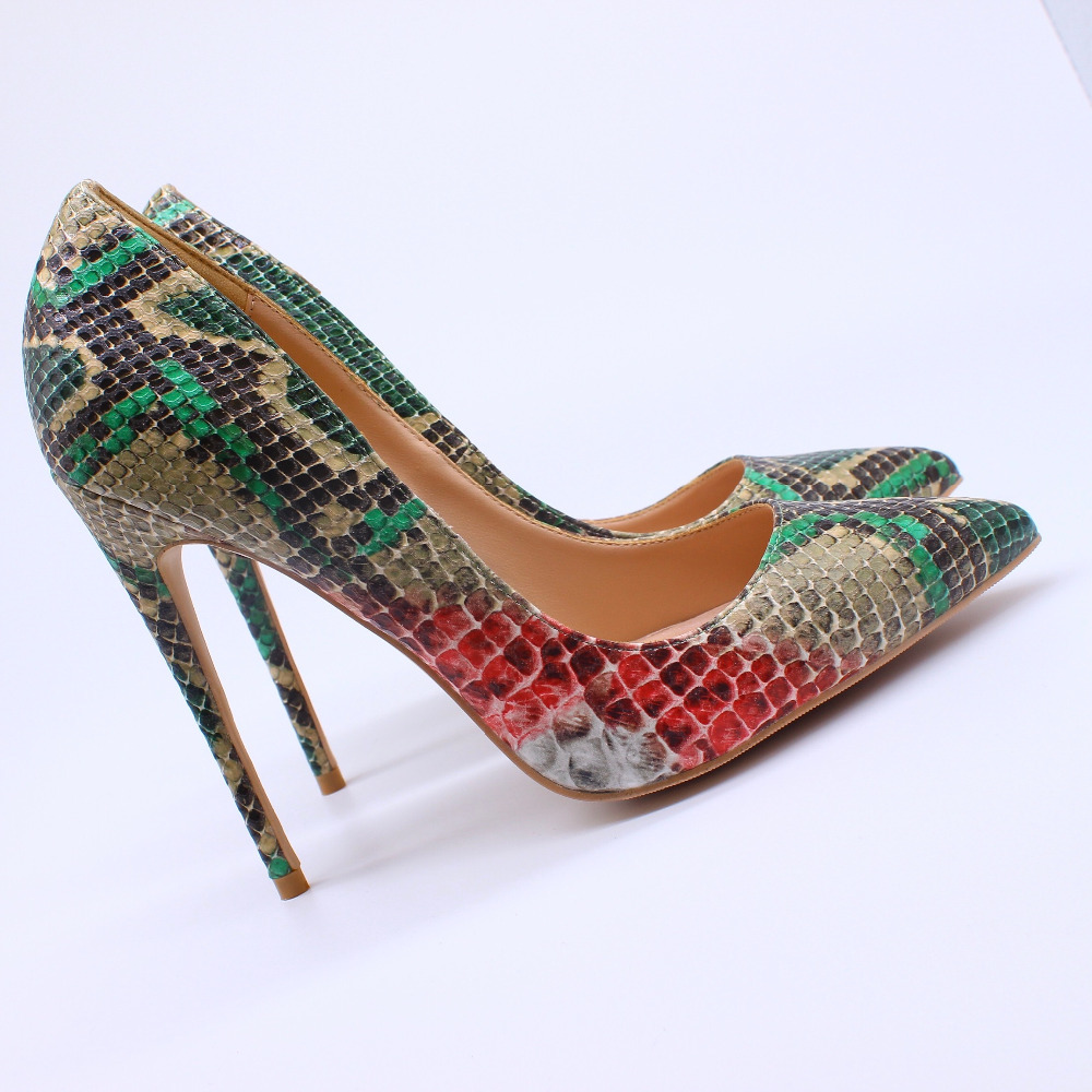 Fashionable Fret Women's Green Printing Bombs Python Finger-tip Foot Pumps Size33-43 10cm Tall Stiletto Size Z62d
Fashionable Fret Women's Green Printing Bombs Python Finger-tip Foot Pumps Size33-43 10cm Tall Stiletto Size Z62d