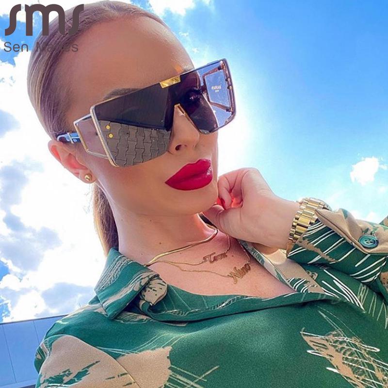Sen Maries Oversized Square Sunglasses Women 2021 Designer Sunglasses Men One Piece Men Gafas Shade Mirror UV400
Sen Maries Oversized Square Sunglasses Women 2021 Designer Sunglasses Men One Piece Men Gafas Shade Mirror UV400