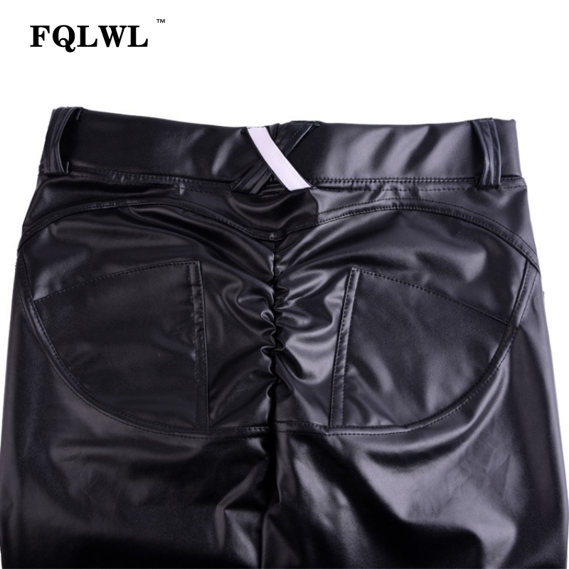 Faux Pu Leather Leggings Thick/black/push Up/high Waist Leggings Women Plus Size Winter Legging Sexy Pants Women Leggins T200319