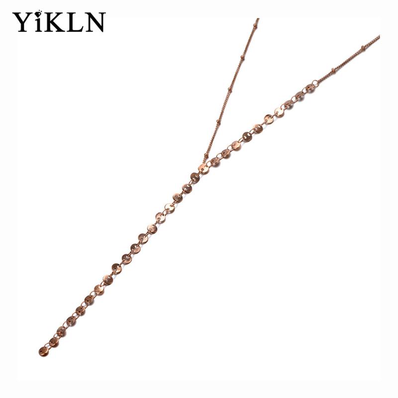 Chokers YiKLN Original Design Titanium Stainless Steel Charm Choker Necklaces Bohemia Chain & Link Pendant Necklace For Women YN20012
Chokers YiKLN Original Design Titanium Stainless Steel Charm Choker Necklaces Bohemia Chain & Link Pendant Necklace For Women YN20012