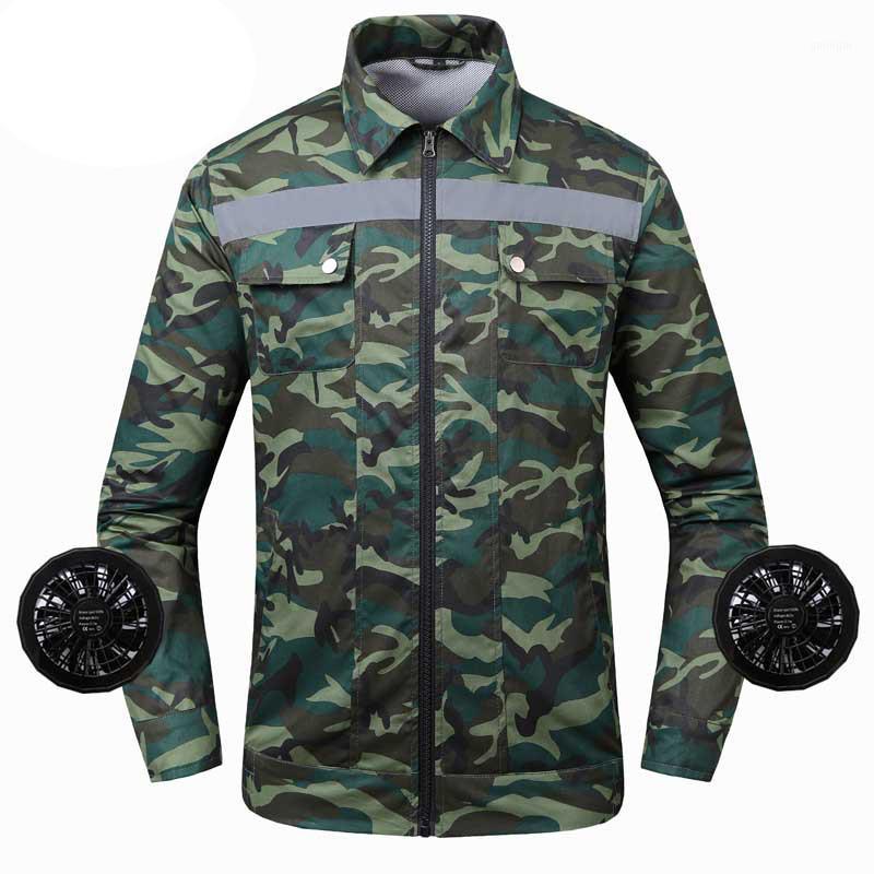 Summer Fan Cooling Jacket Men Women Reflective Camouflage Wear Outdoor Air Conditioning Labor Welding Coat GK31181 Jackets&Hoodies
Summer Fan Cooling Jacket Men Women Reflective Camouflage Wear Outdoor Air Conditioning Labor Welding Coat GK31181 Jackets&Hoodies