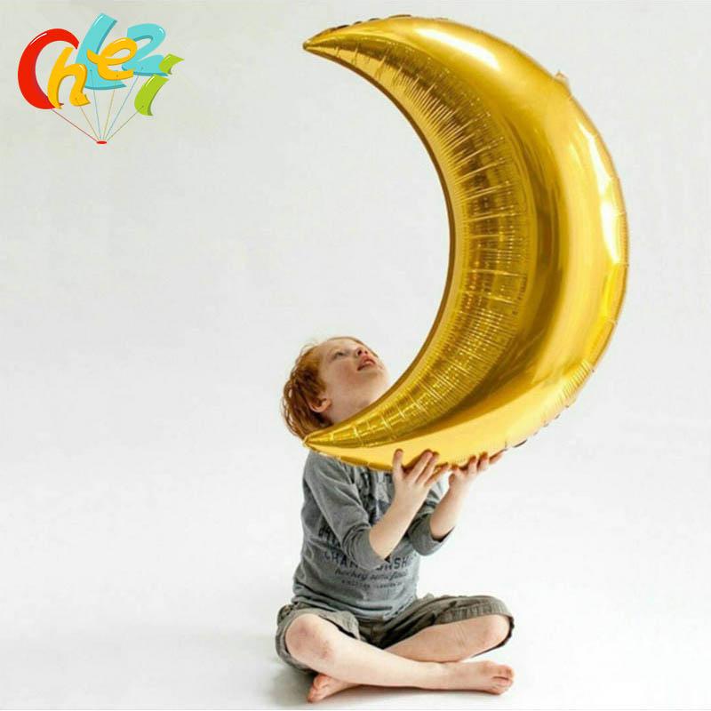 36 inch Large Size Gold Silver Moon Shape Aluminum Foil Balloon Inflatable Wedding Decoration Ball Happy Birthday Party Supplies
36 inch Large Size Gold Silver Moon Shape Aluminum Foil Balloon Inflatable Wedding Decoration Ball Happy Birthday Party Supplies