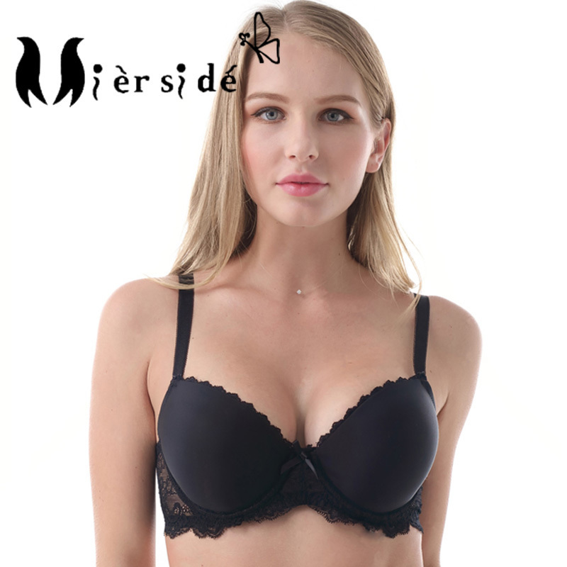 Mierside 7610 Plus Large size Sexy Bra 3/4 Cup Women Underwear Push Up Bra Stretch Lace Tank Top bralette 30-46 C/D/DD/DDD/E/F/G 201202