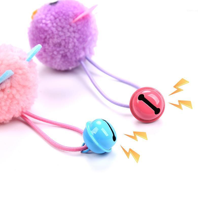 

New Cat Toys Plush Mouse Head Shape Bells Self Hi Toys Funny Cat Colorful Plush Mouse Elf Fun Pet Collars Pet Supplies Hot Sale1