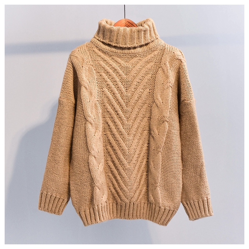 Winter Thick Turtleneck Chunky Oversized Warm Sweaters for Women Long Sleeve Solid White Cable Knit Pullover Tops Y200116, White;black
Winter Thick Turtleneck Chunky Oversized Warm Sweaters for Women Long Sleeve Solid White Cable Knit Pullover Tops Y200116, White;black