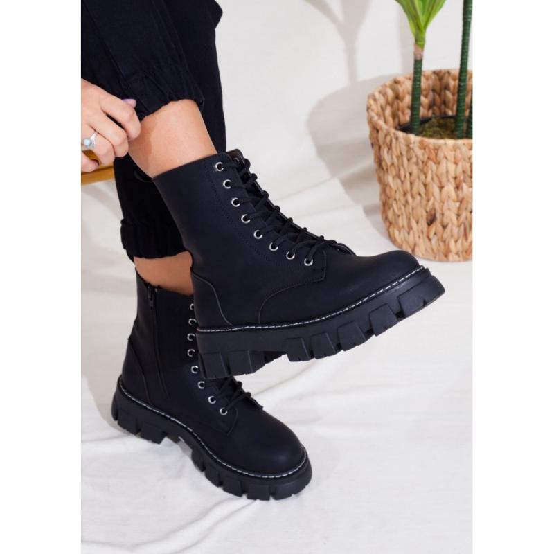 Black Color PU Nubuck Leather Lace-Up New Season 2021 Winter Autmn Fashion Comfortable Stylish Female Women Lady Boots
Black Color PU Nubuck Leather Lace-Up New Season 2021 Winter Autmn Fashion Comfortable Stylish Female Women Lady Boots