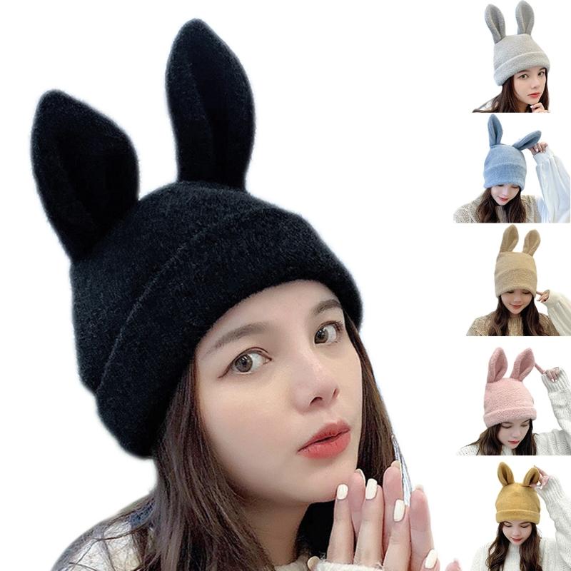 Women Winter Knit Beanie Hat Ears Solid Color Outdoor Stretchy Ski Skullies Cap Ear Warmer Photo Props, Black
Women Winter Knit Beanie Hat Ears Solid Color Outdoor Stretchy Ski Skullies Cap Ear Warmer Photo Props, Black