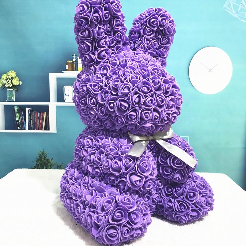 Birthday Gift Souvenirs Purple color Unique Valentine's Day gift 45cm Rose Eternal Rose Handmade Puppy Creative
Birthday Gift Souvenirs Purple color Unique Valentine's Day gift 45cm Rose Eternal Rose Handmade Puppy Creative