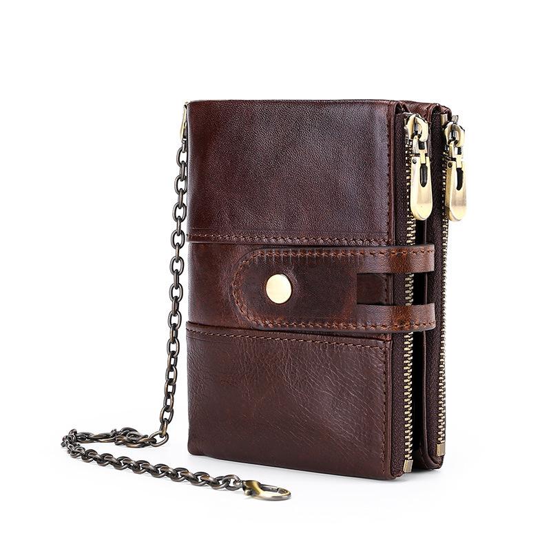 High Quality Oil Wax Leather RFID Men Wallet European Leather Wallet Zipper Buckle Clutch, Lt3529 black
High Quality Oil Wax Leather RFID Men Wallet European Leather Wallet Zipper Buckle Clutch, Lt3529 black