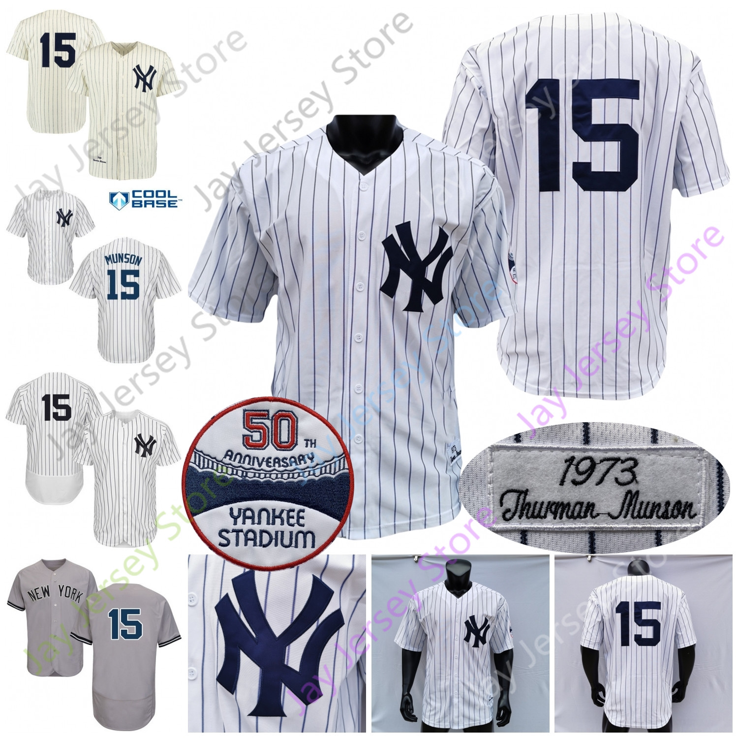 Thurman Munson Jersey Vintage 15 1969 1973 Home Away White Grey Cream Pinstripe Vintage Men Size M-3XL All Stitched Embroidery, Flexbase grey
Thurman Munson Jersey Vintage 15 1969 1973 Home Away White Grey Cream Pinstripe Vintage Men Size M-3XL All Stitched Embroidery, Flexbase grey