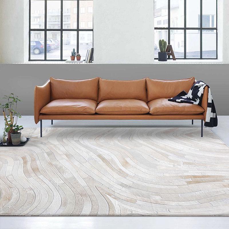 Natural cow skin hide carpet for living room luxury cowhide seamed square striped carpet big size decoration office, As picture
Natural cow skin hide carpet for living room luxury cowhide seamed square striped carpet big size decoration office, As picture
