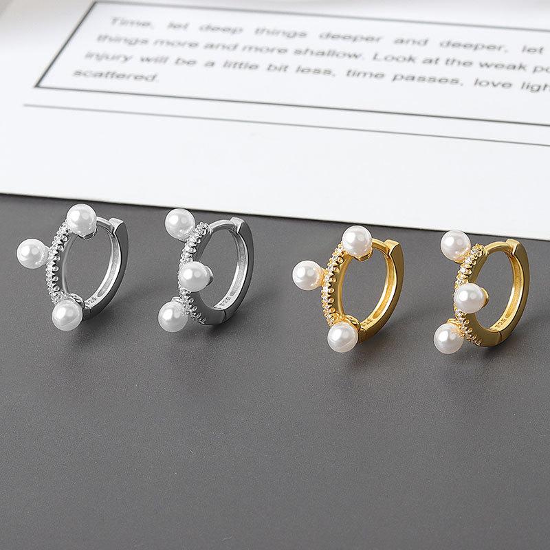 Round Silver 925 Jewelry Women Punk Hoop Earrings Unique Pearl Circle New Chic Gold Ear Bijoux Fashion Female Girl Gift Hot Sale
Round Silver 925 Jewelry Women Punk Hoop Earrings Unique Pearl Circle New Chic Gold Ear Bijoux Fashion Female Girl Gift Hot Sale