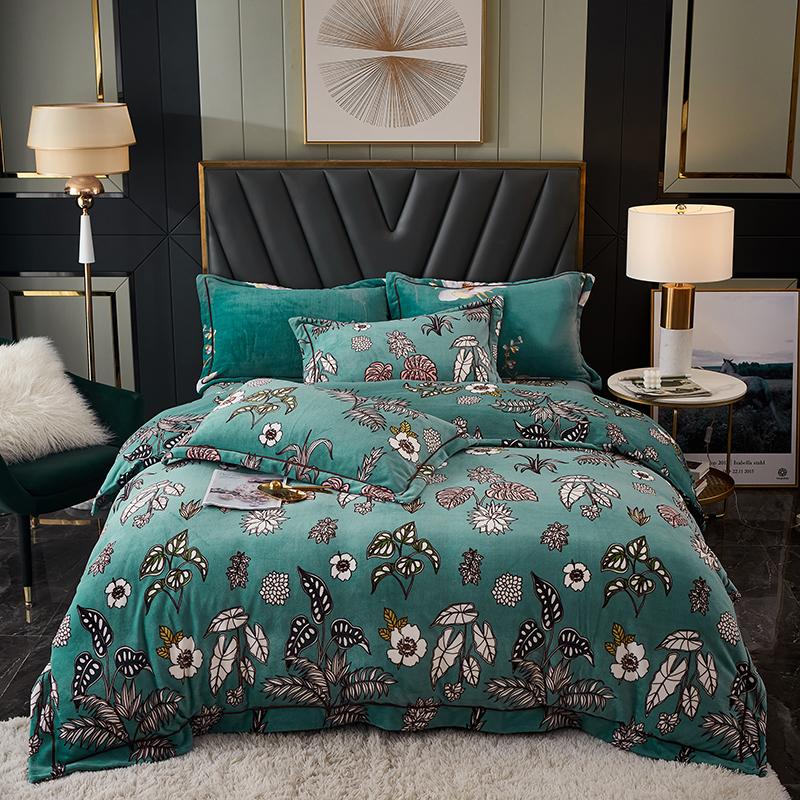 Warm Winter Green Velvet Flannel Fleece Bedding set Duvet Cover Bed Linen Fitted Sheet Pillowcases Queen King 4PCS
Warm Winter Green Velvet Flannel Fleece Bedding set Duvet Cover Bed Linen Fitted Sheet Pillowcases Queen King 4PCS