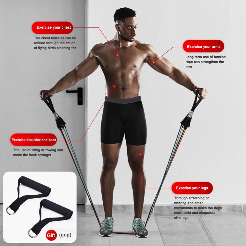 Tension Exercise Resistance Yoga Band Home Workout Fitness Pull Rope Set Rubber Expander Elastic Bands Fitness Exercise
Tension Exercise Resistance Yoga Band Home Workout Fitness Pull Rope Set Rubber Expander Elastic Bands Fitness Exercise