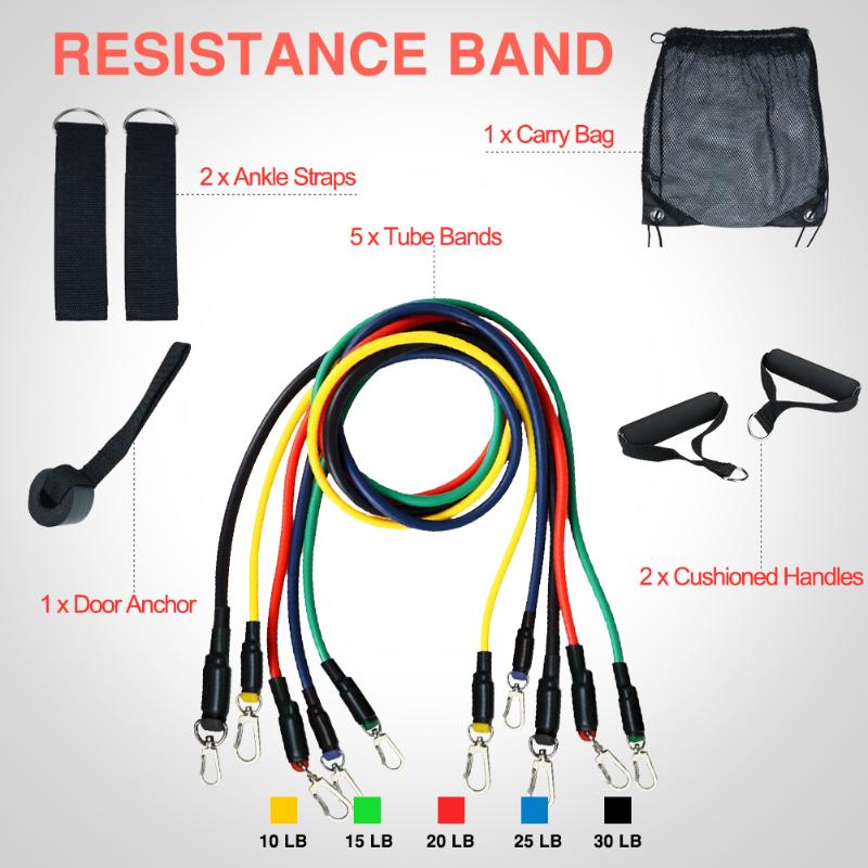 Resistance Bands Set (11pcs) for Physical Therapy, Resistance Training, Home Workouts,Yoga-Best Gift with Door Anchor, Handles
Resistance Bands Set (11pcs) for Physical Therapy, Resistance Training, Home Workouts,Yoga-Best Gift with Door Anchor, Handles