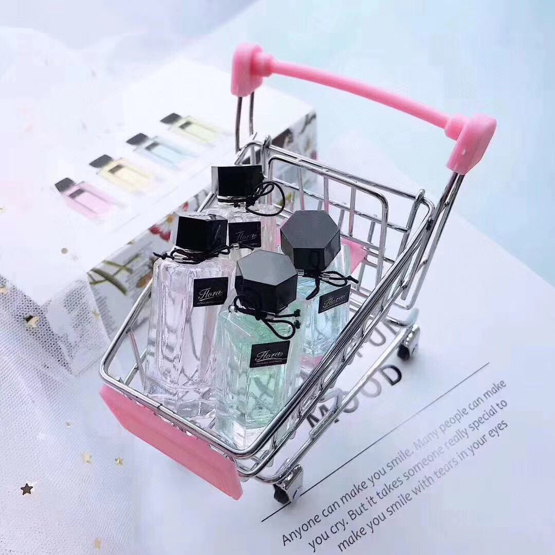 Flora Perfume 4PCS Flora Women Fragrance Gift Set 5ml 0.16FL.OZ Eau De Toilette Mardarin Flower Cologne High Quality Fast Ship