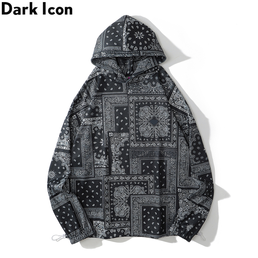Dark Icon Bandana Hoodie Men Pullover Hip Hop Sweatshirts with Hoodie Streetwear Clothing, Black
Dark Icon Bandana Hoodie Men Pullover Hip Hop Sweatshirts with Hoodie Streetwear Clothing, Black