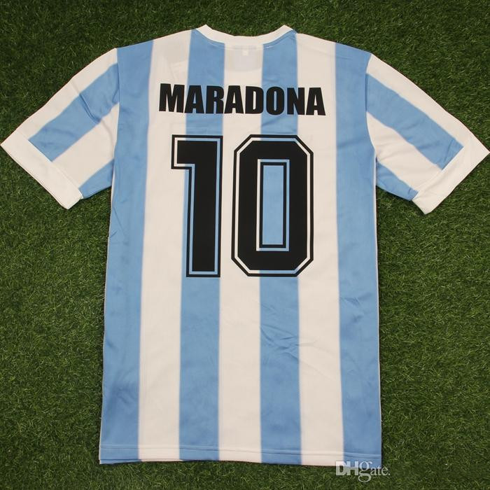 THAILAND 1986 Argentina home retro classic vintage DIEGO MARADONA jersey Soccer jersey Camisa de futebol jersey Adult football Shirt, Black;yellow
THAILAND 1986 Argentina home retro classic vintage DIEGO MARADONA jersey Soccer jersey Camisa de futebol jersey Adult football Shirt, Black;yellow