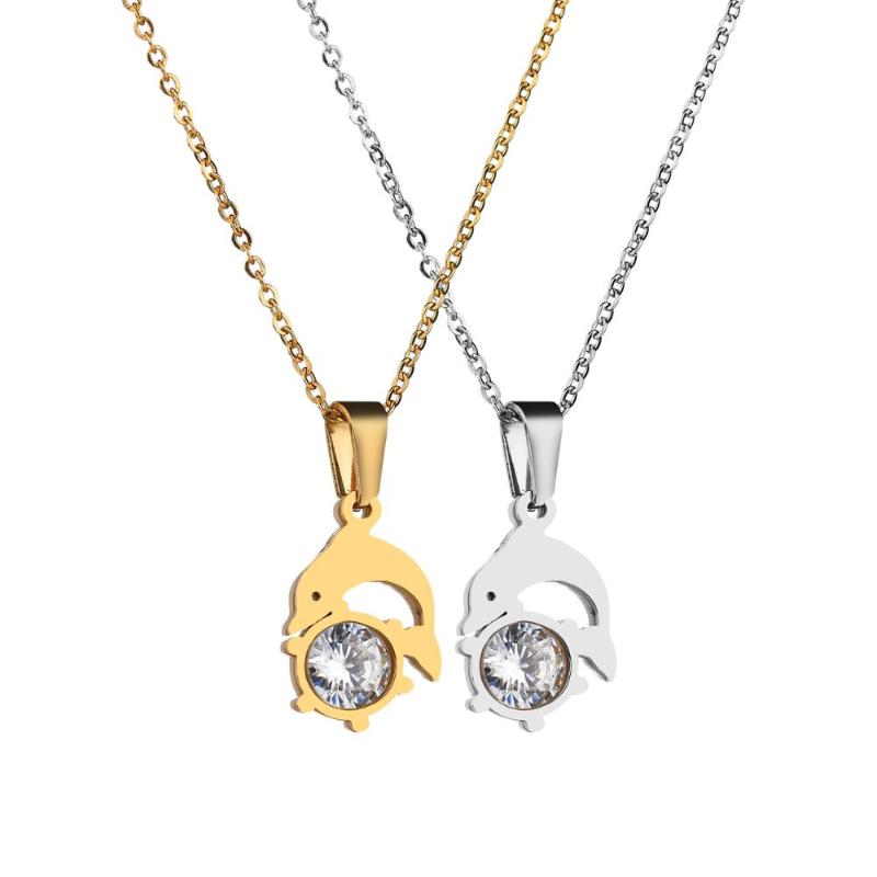 Cute Dolphin Pendant Necklace Stainless Steel Statement Chokers Necklaces for Women Ocean Jewelry Neckless Birthday Gifts
Cute Dolphin Pendant Necklace Stainless Steel Statement Chokers Necklaces for Women Ocean Jewelry Neckless Birthday Gifts