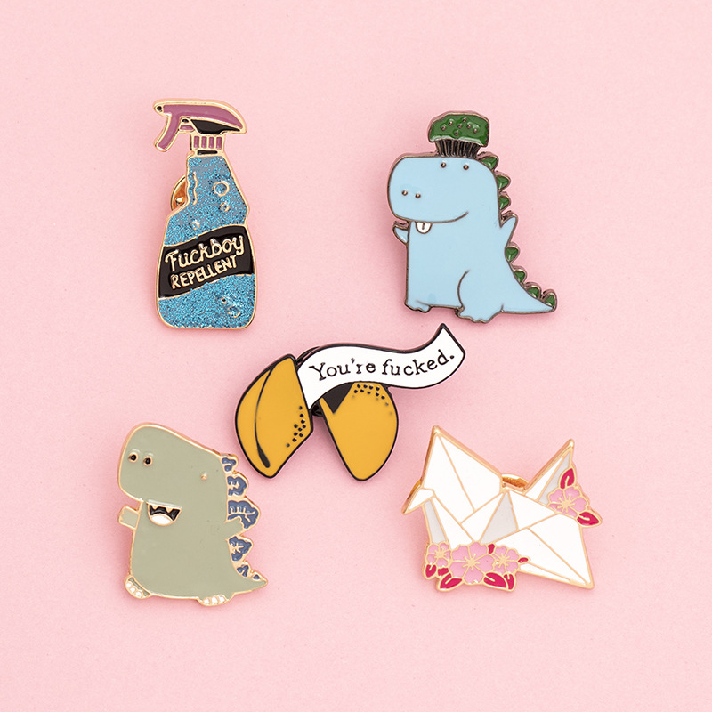 Japanese Cute Cartoon Animal Blue Green Dinosaur Brooch Pins Funny Creativity Crane Alloy Enamel Brooches for Christmas Gift Badge Shirt Pin, Gray
Japanese Cute Cartoon Animal Blue Green Dinosaur Brooch Pins Funny Creativity Crane Alloy Enamel Brooches for Christmas Gift Badge Shirt Pin, Gray