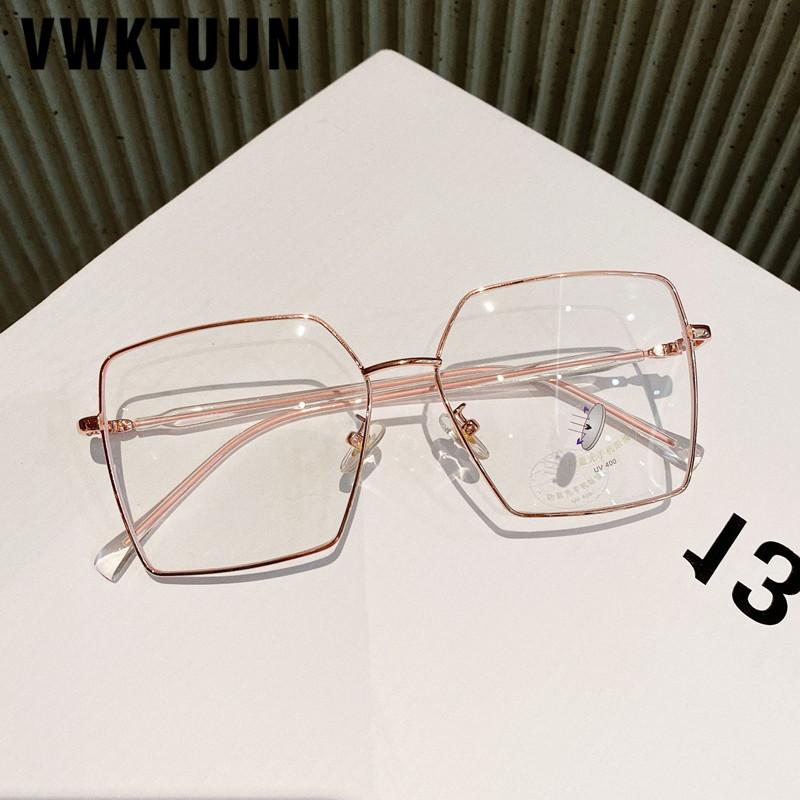 VWKTUUN Oversized Eye Glasses Frames Women Square Optical Glasses Metal Frame Prescription Colorful Eyeglasses Frames
VWKTUUN Oversized Eye Glasses Frames Women Square Optical Glasses Metal Frame Prescription Colorful Eyeglasses Frames