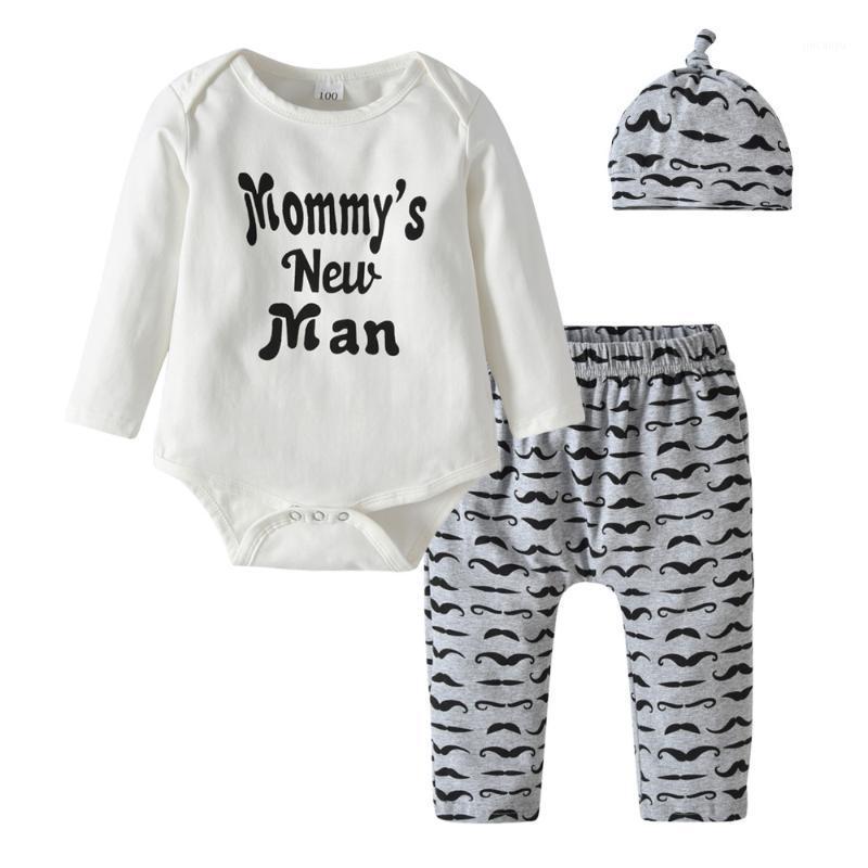 3Pcs Mommy's New Man Print Newborn Baby Boy Clothes Infant Long Sleeved Bodysuits+Moustache Print Pant+Hat Autumn Clothing Set1, As pic
3Pcs Mommy's New Man Print Newborn Baby Boy Clothes Infant Long Sleeved Bodysuits+Moustache Print Pant+Hat Autumn Clothing Set1, As pic