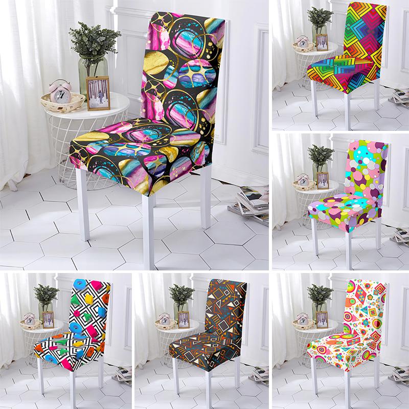 Rainbow Color Geometric Pattern Stretch Office Chair Cover Elastic Seat Slipcovers Protector For Dining Room Kitchen Hotel
Rainbow Color Geometric Pattern Stretch Office Chair Cover Elastic Seat Slipcovers Protector For Dining Room Kitchen Hotel