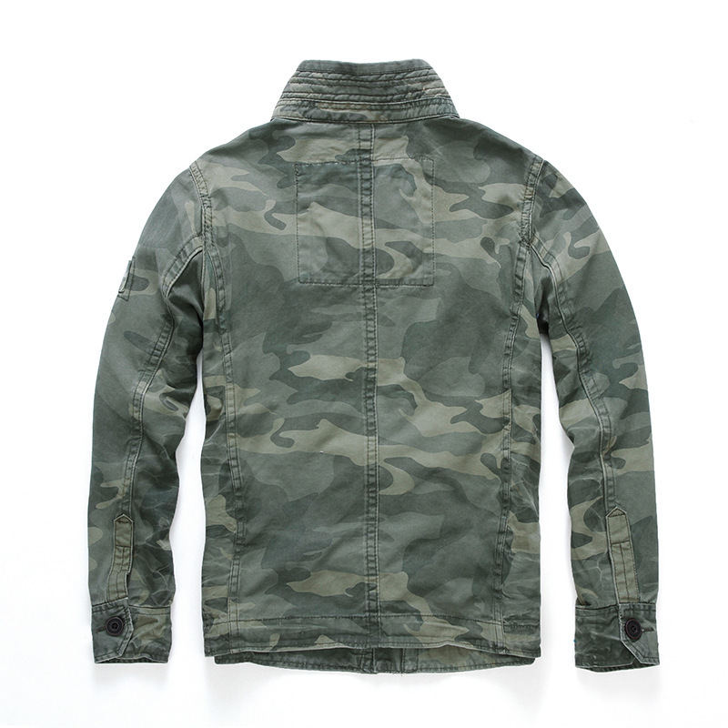 Men Spring Bomber Jacket Camouflage Autumn Combat Jackets Military Pocket Outwear Army Coats Casual Male Cotton Size SA196 201218