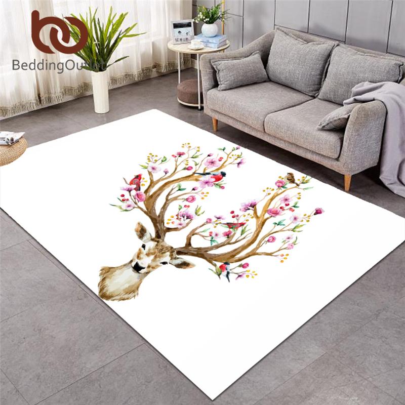 BeddingOutlet Floral Large Carpet for Bedroom Moose Reindeer Elk Floor Mat Deer Anti-slip Area Rugs Black and White alfombra
BeddingOutlet Floral Large Carpet for Bedroom Moose Reindeer Elk Floor Mat Deer Anti-slip Area Rugs Black and White alfombra