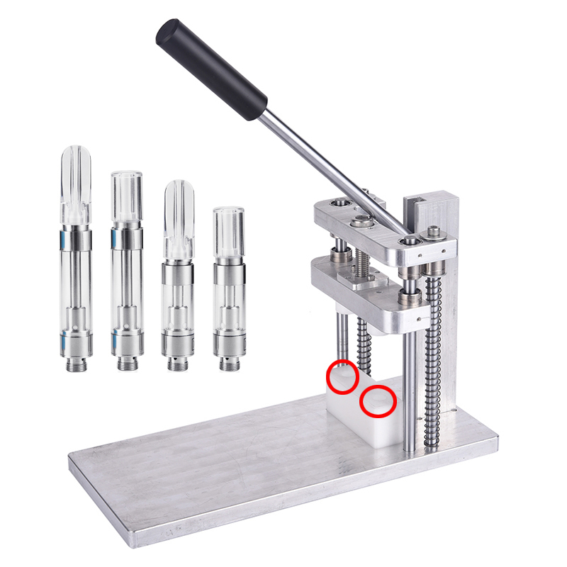 High Quality Dual Press 2 at 1 Machine for M6T Cartridge Compressor Presser for 510 Thread ecig Atomizers Flat Round tips
High Quality Dual Press 2 at 1 Machine for M6T Cartridge Compressor Presser for 510 Thread ecig Atomizers Flat Round tips