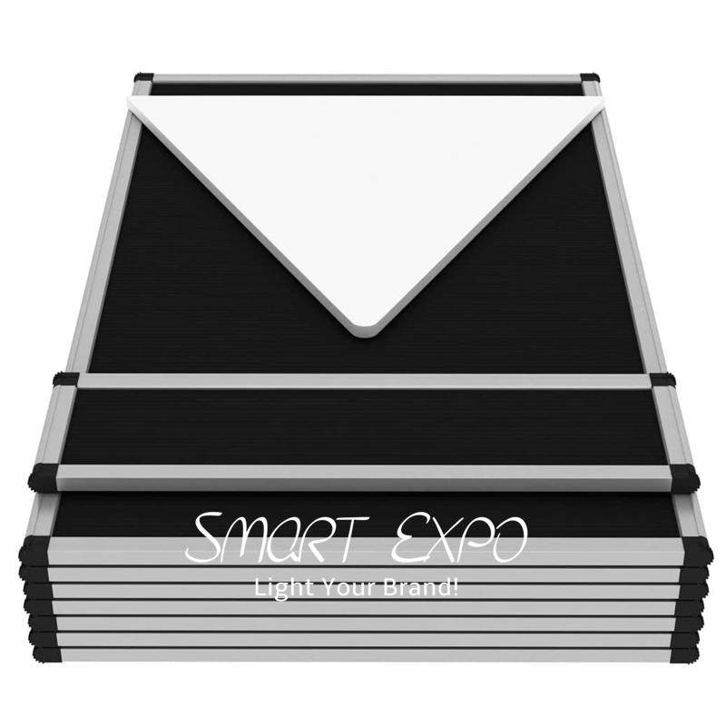 Folding Advertising Display Boards with Header and Product Shelf Portable Carry Bag
