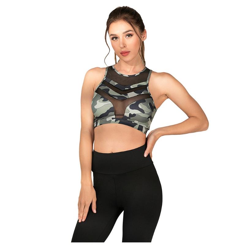 Blesskiss Mesh Sports Bra For Women Gym Top Sexy Camouflage Push Up Fitness Clothing Ladies Girls Padded Workout Yoga Bra #BL3
Blesskiss Mesh Sports Bra For Women Gym Top Sexy Camouflage Push Up Fitness Clothing Ladies Girls Padded Workout Yoga Bra #BL3