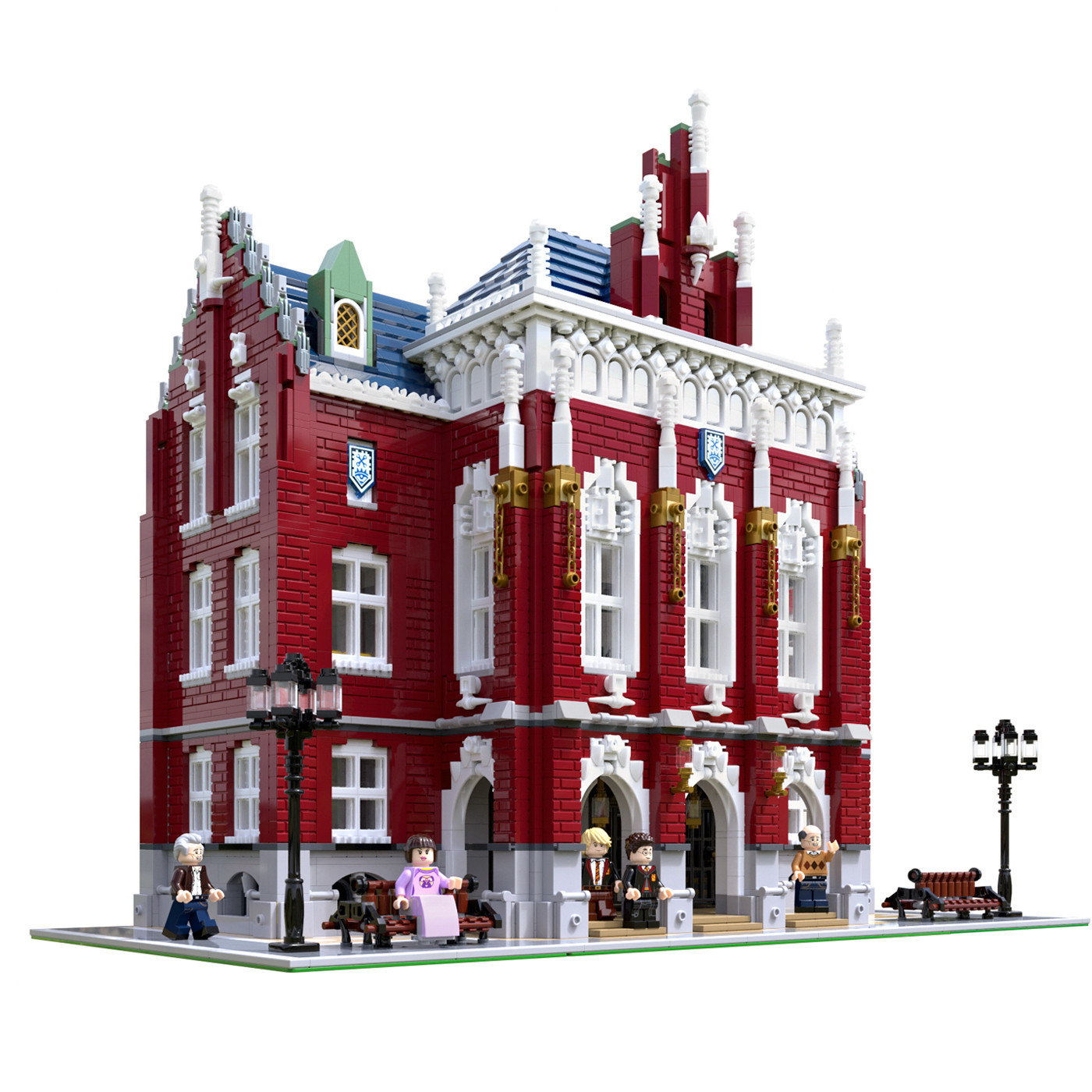 MOC City Streetview Series The Brickstive Havana Cafe Bike Shop University Post Model Modular Building Blocks Bricks Toys Gifts LJ200928
MOC City Streetview Series The Brickstive Havana Cafe Bike Shop University Post Model Modular Building Blocks Bricks Toys Gifts LJ200928
