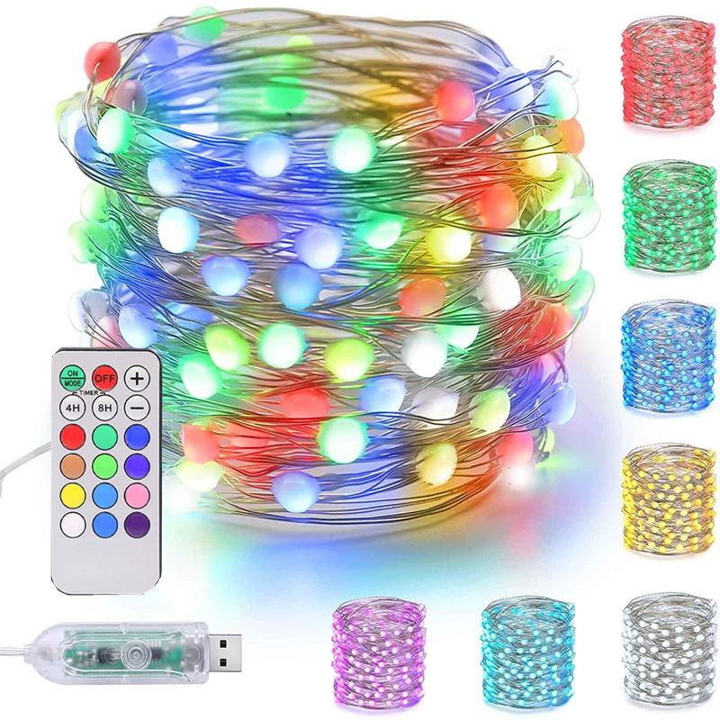 Fariy String Light USB 12Color 18Key Remote Control Garland Lamp Christmas Decoration TV Strip Backlight Outdoor Lighting
Fariy String Light USB 12Color 18Key Remote Control Garland Lamp Christmas Decoration TV Strip Backlight Outdoor Lighting
