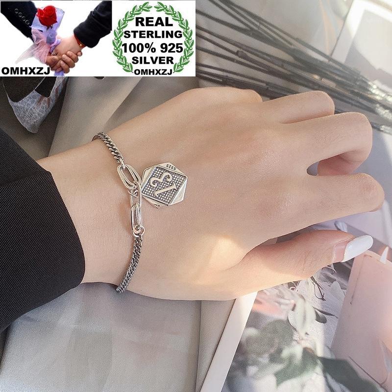 OMHXZJ Wholesale HB59 European Fashion Woman Girl Birthday Party Gift Vintage 13 Square Disc 100% 925 Sterling Silver Bracelet1
OMHXZJ Wholesale HB59 European Fashion Woman Girl Birthday Party Gift Vintage 13 Square Disc 100% 925 Sterling Silver Bracelet1