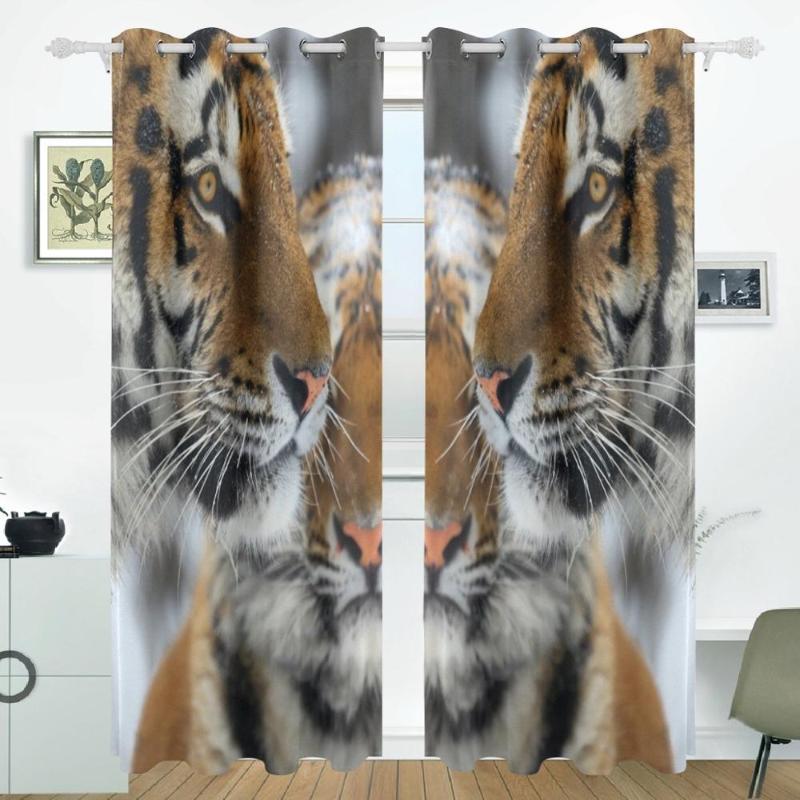 Tiger Curtains Drapes Panels Darkening Blackout Grommet Room Divider for Patio Window Sliding Glass Door 55x84 Inches, As pic
Tiger Curtains Drapes Panels Darkening Blackout Grommet Room Divider for Patio Window Sliding Glass Door 55x84 Inches, As pic